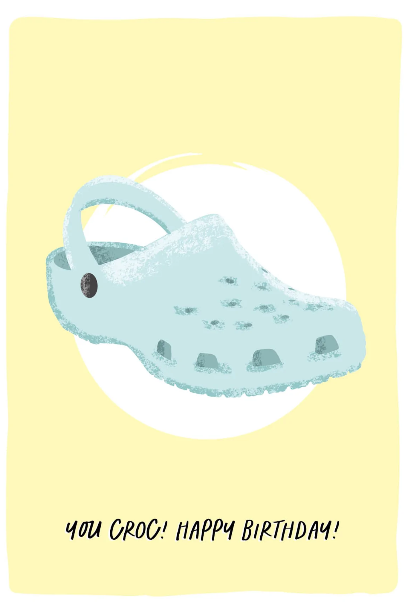 CROC BIRTHDAY - POSTCARD