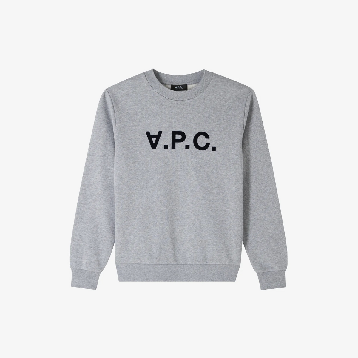 ★A.P.C.★ Grand VPC Regular Fit Sweatshirt Heather Gray Dar STANDARD GRAND VPC SWEATSHIRT - HEATHER GREY