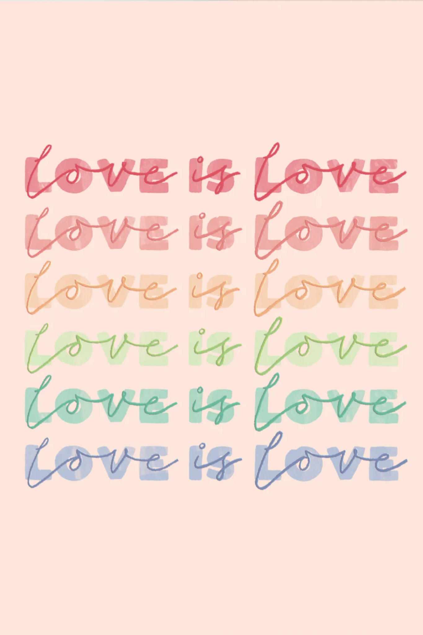 LOVE IS LOVE - POSTCARD