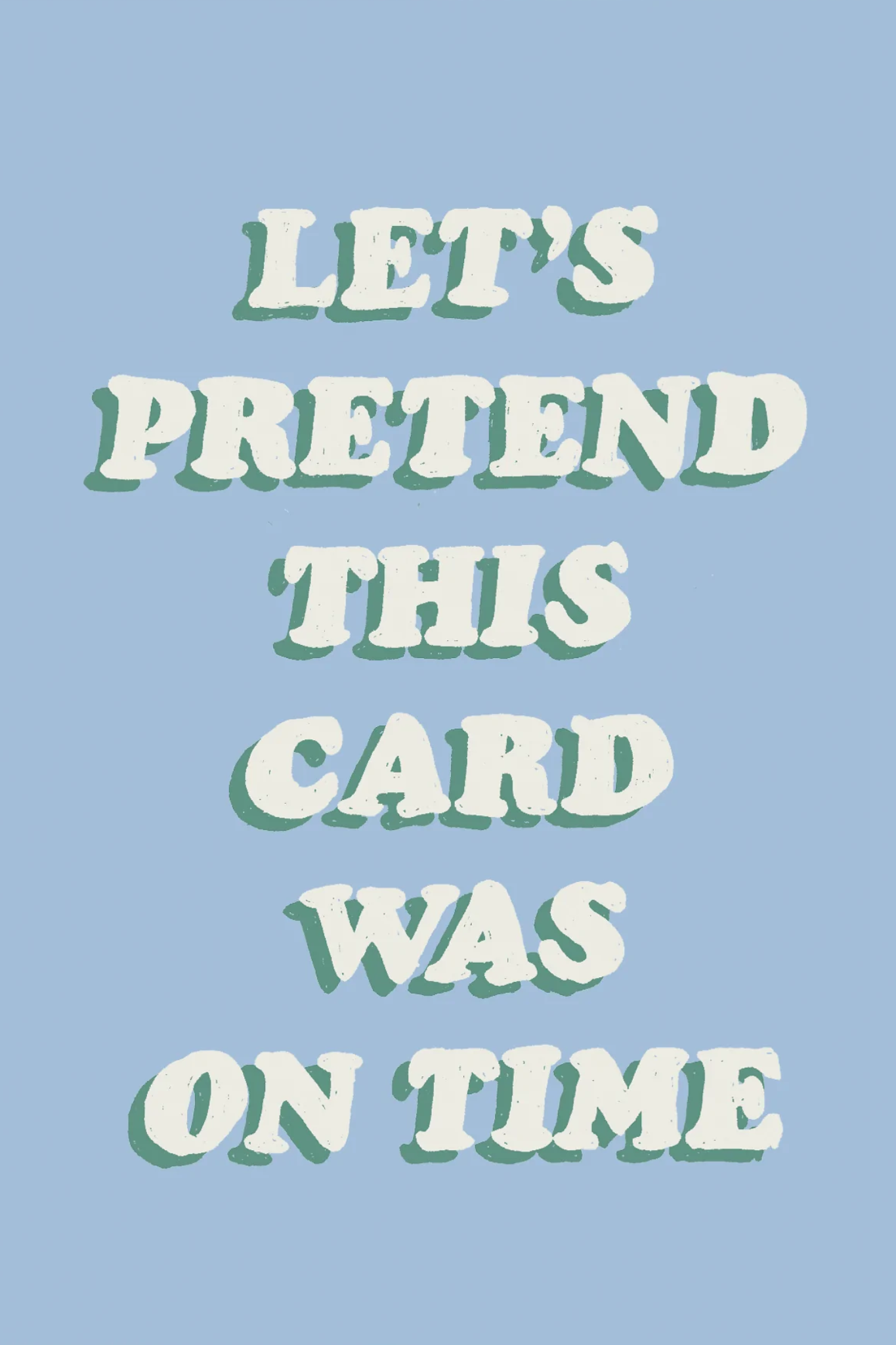 ON TIME - POSTCARD