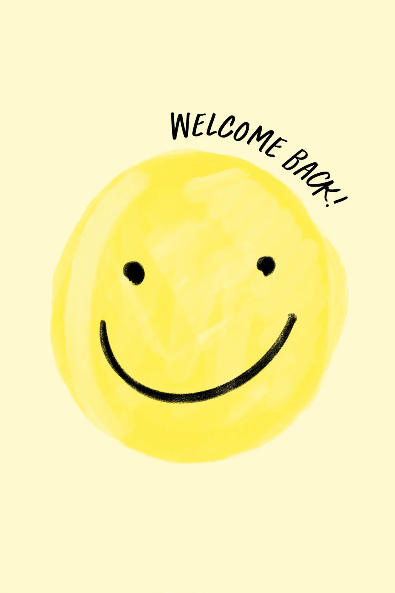WELCOME BACK - POSTCARD