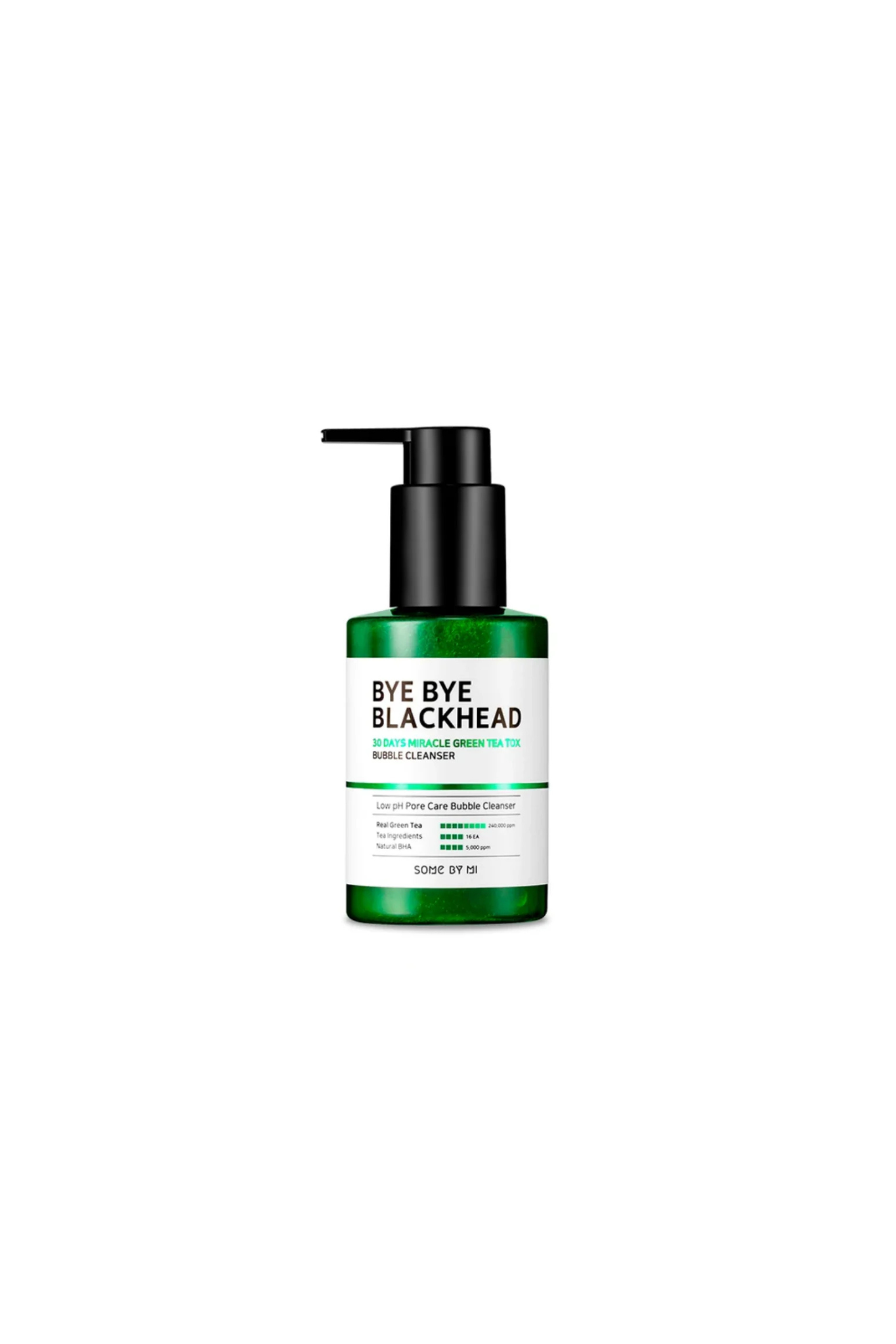 BYE BYE BLACKHEAD 30DATS NURACKE GREEB TEA TIX BUBBLE CLEANSER 120G