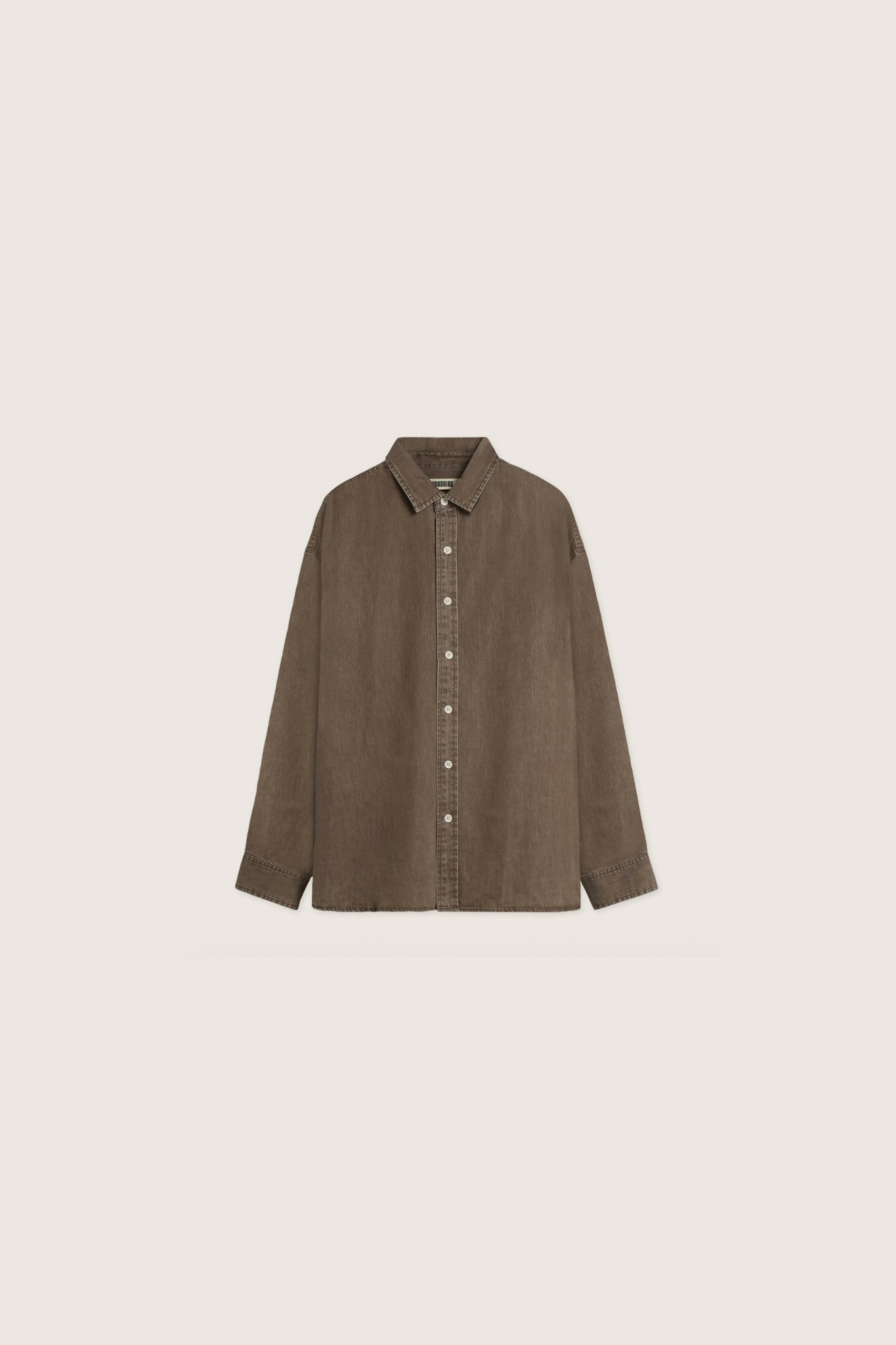 JONG WASHED SHIRT - BROWN