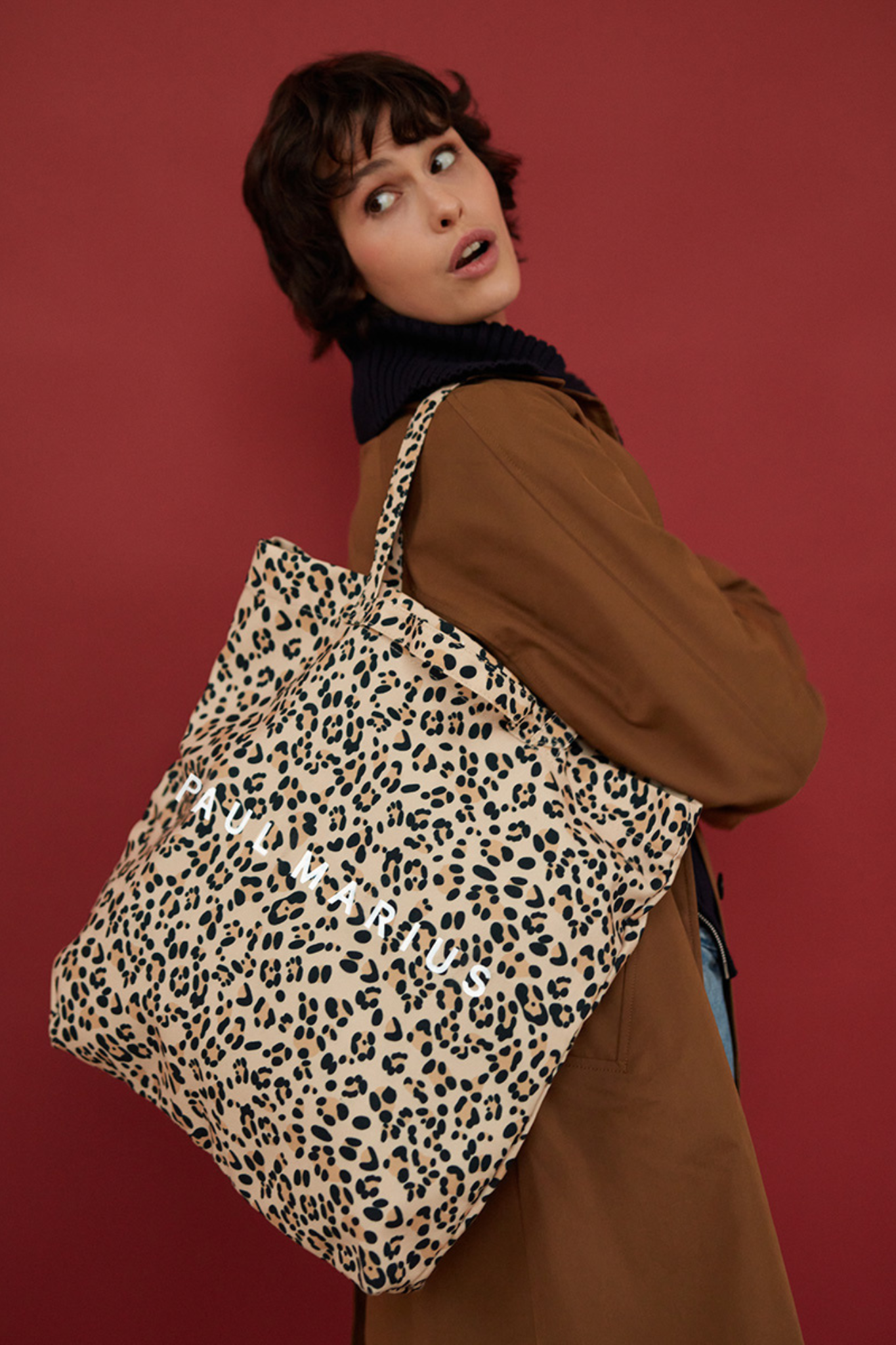 TOTE BAG LEOPARD - BEIGE