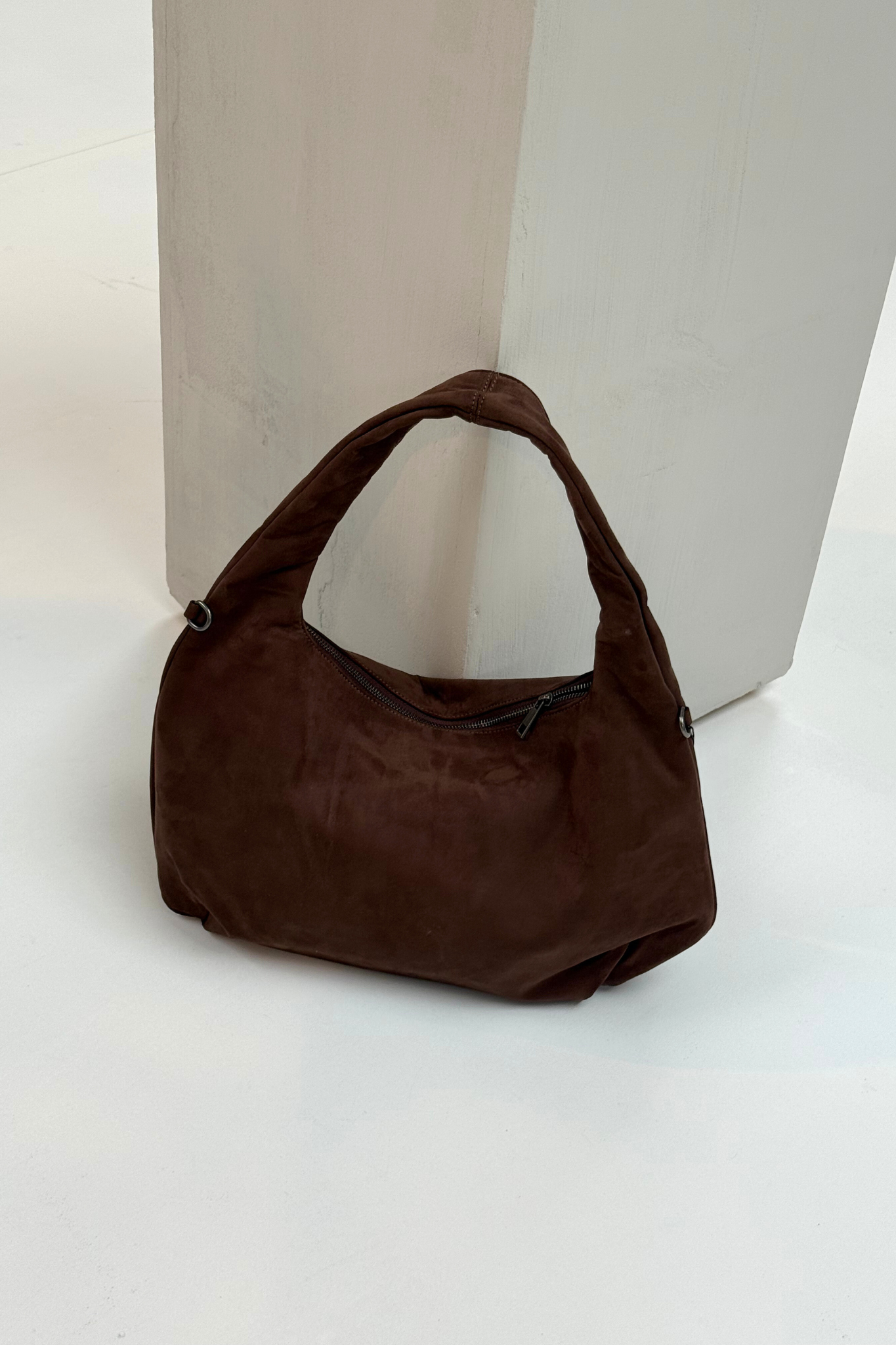 PEONY HOBO BAG - CHOCOLATE BROWN