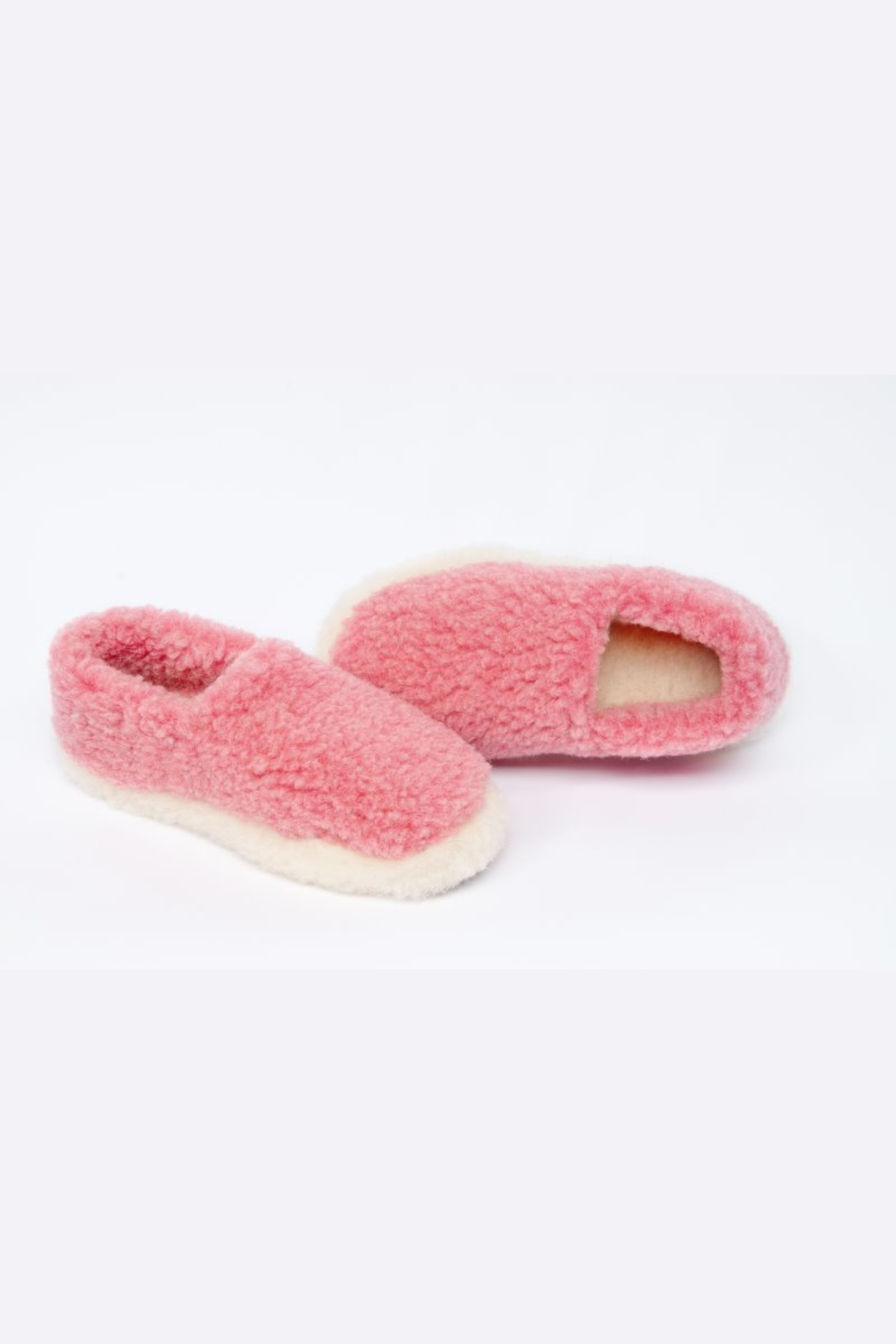 FULL WOOLLEN SLIPPERS - PINK