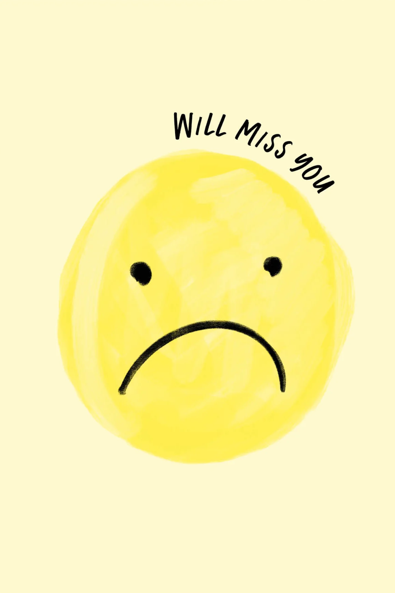 WILL MISS YOU - POSTCARD