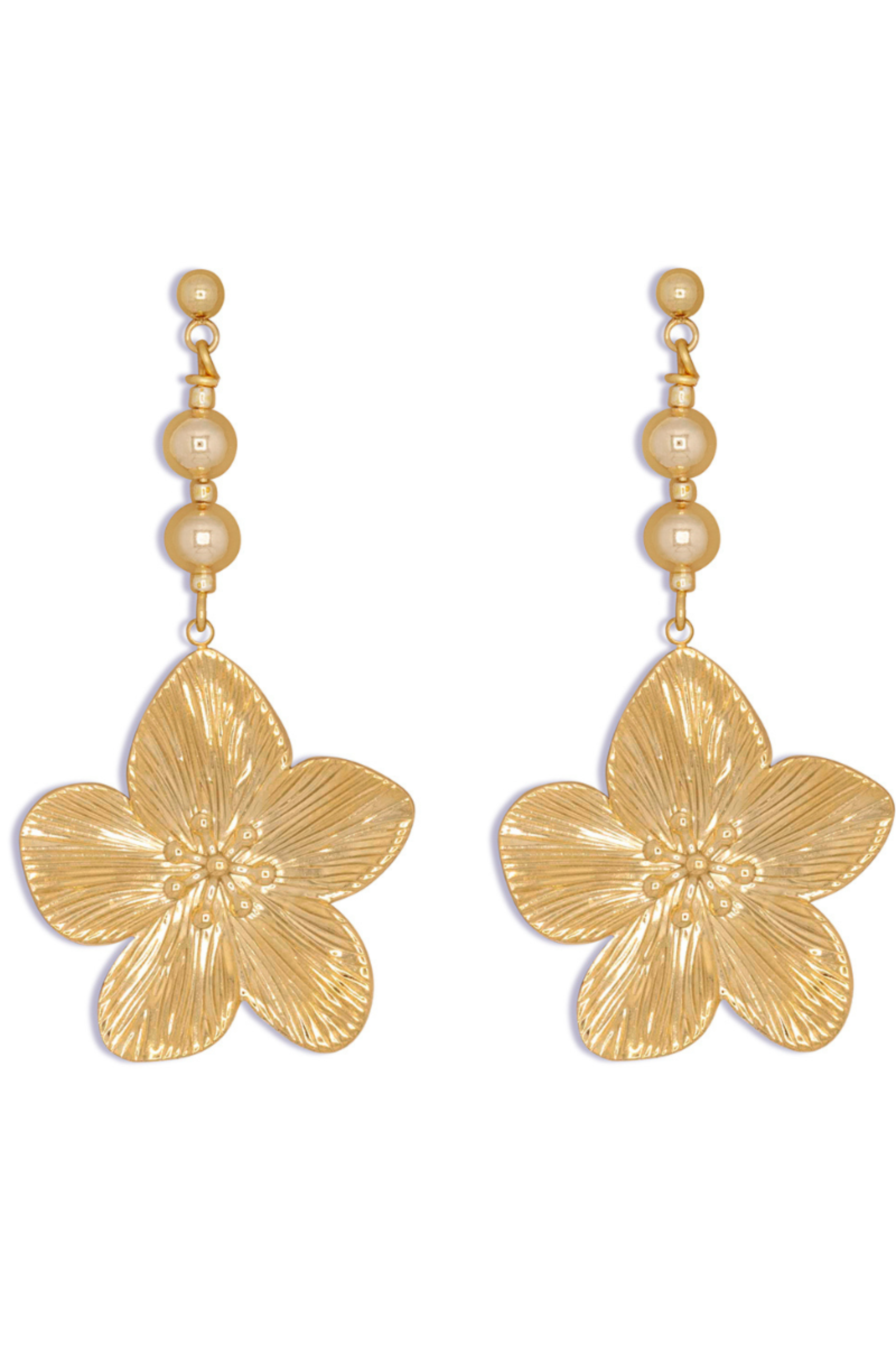 GOLDEN FLOWER EARRINGS