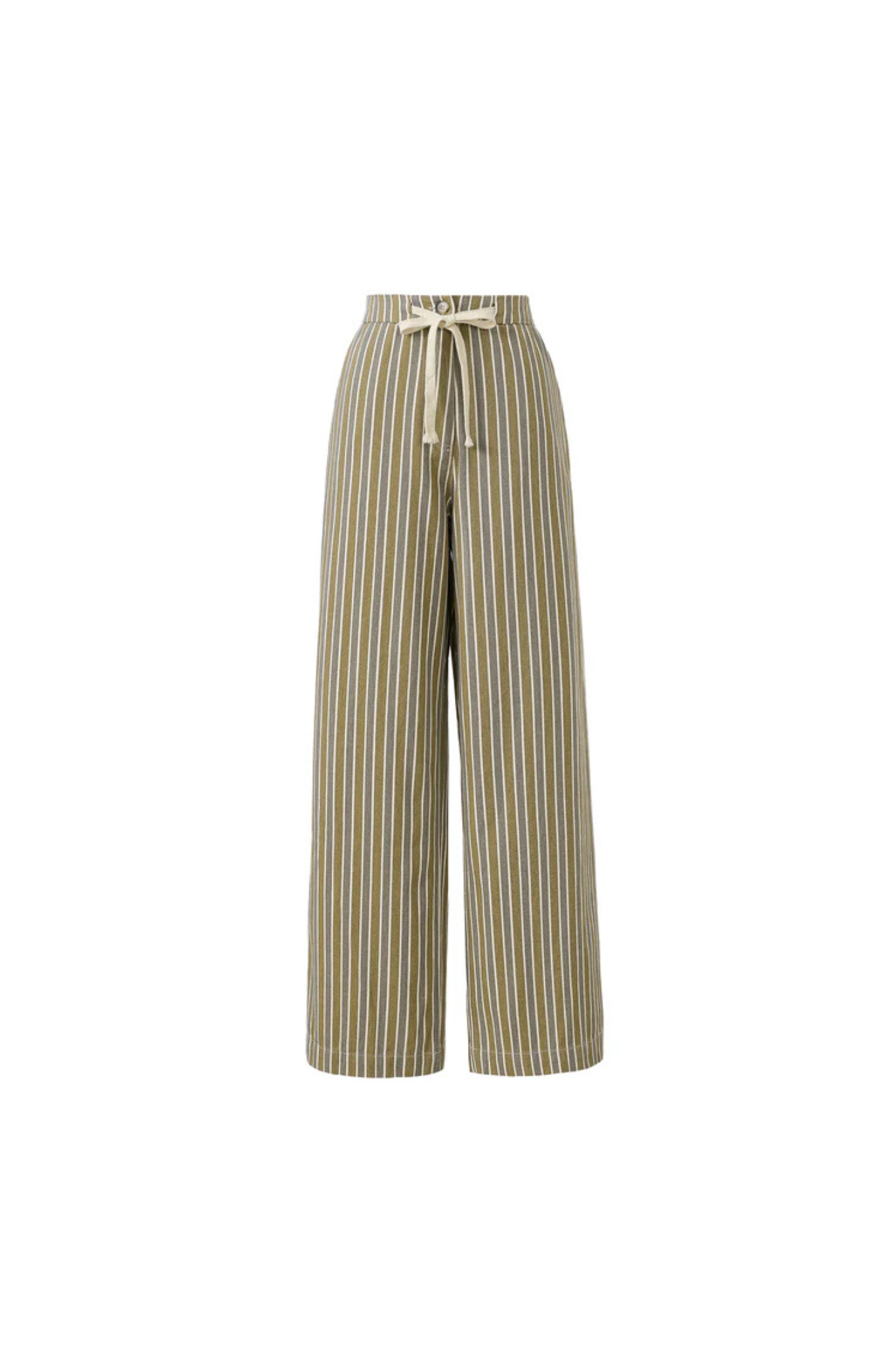 FRNCH parissa pants in beige. Front flatlay view