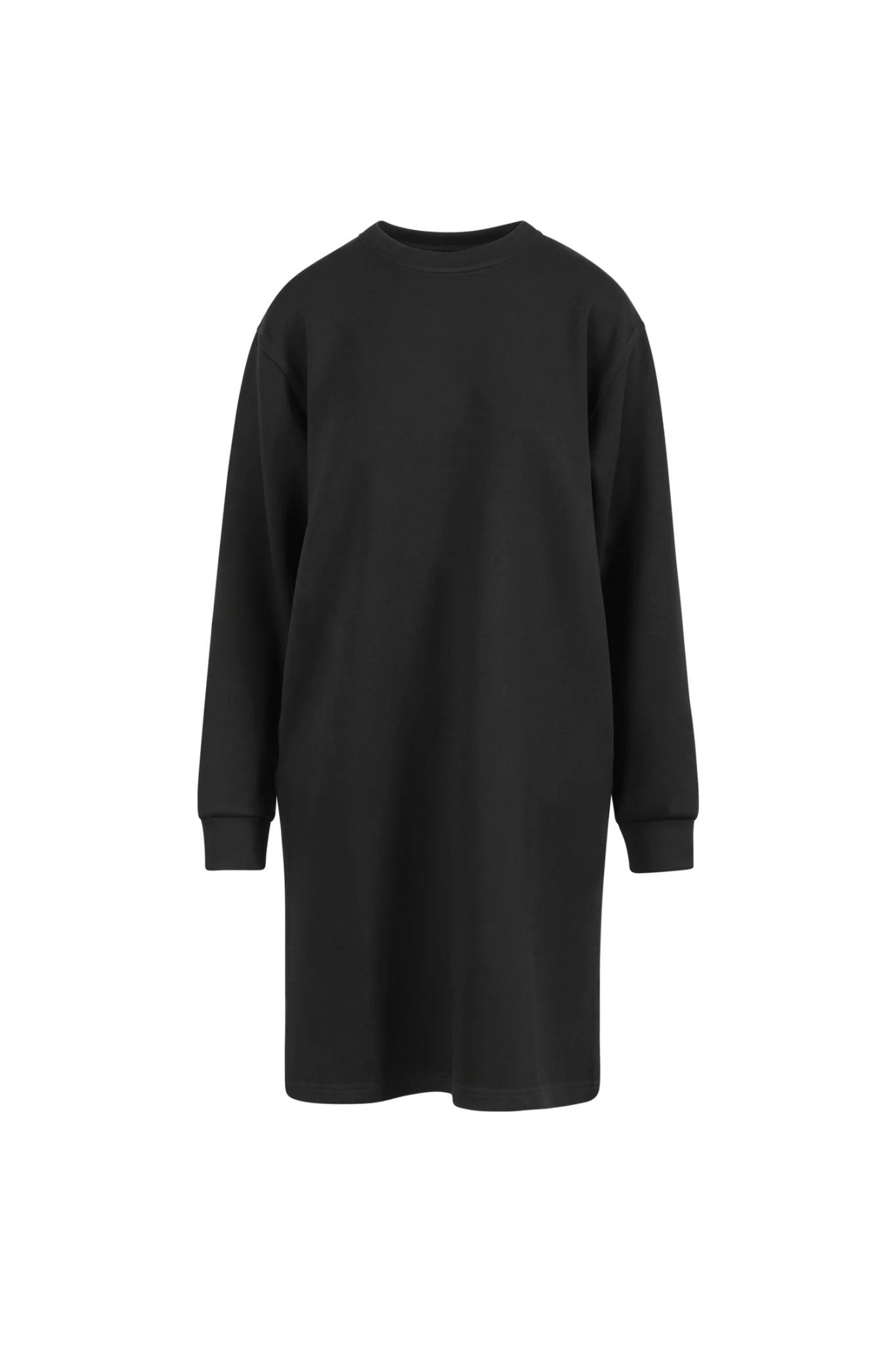 CC Heart Billie sweat dress in black. Front flatlay view