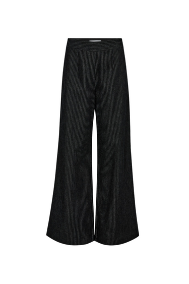 ENID CC DENIM WIDE PANT - BLACK