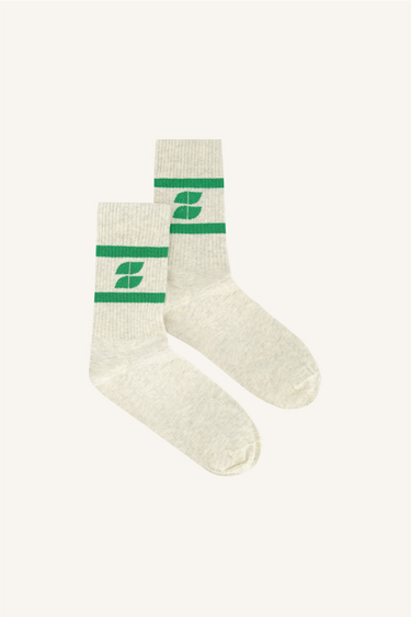 LOGO SPARKLE SOCKS - EVERGREEN