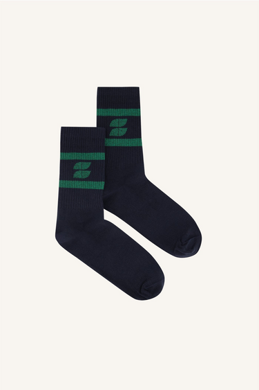 LOGO SPARKLE SOCKS - DARK GREEN