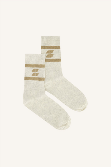 LOGO SPARKLE SOCKS - GOLD