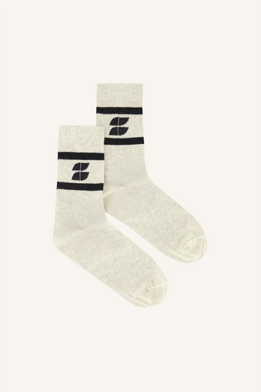 LOGO SPARKLE SOCKS - BLACK