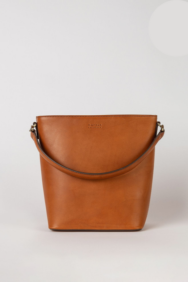 BOBBI BUCKET MAXI BAG - COGNAC CLASSIC LEATHER