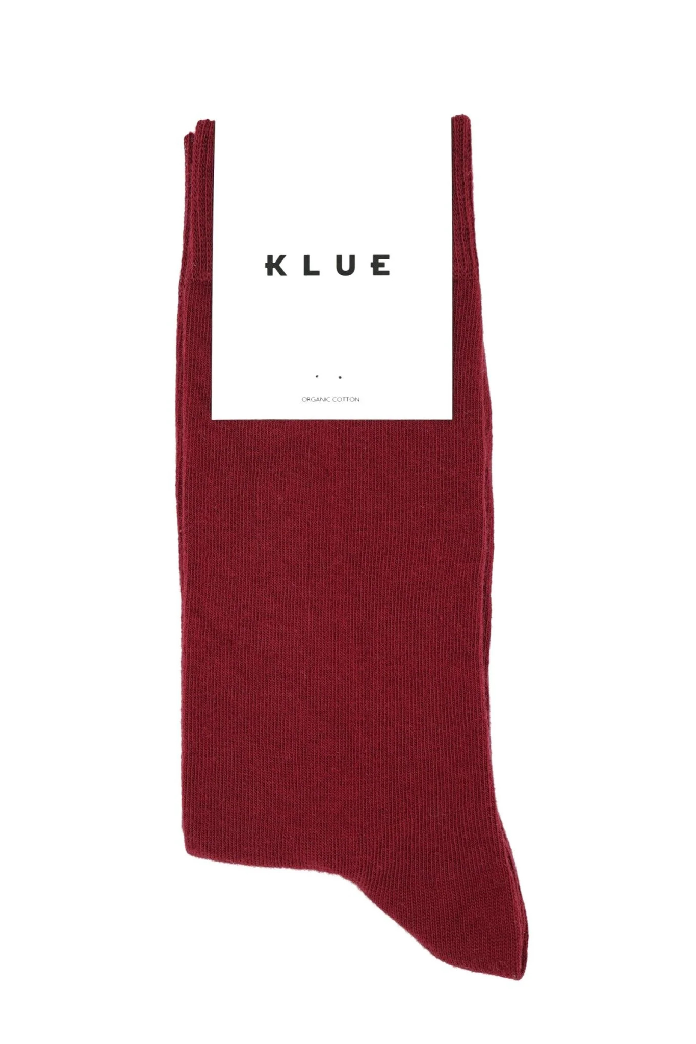 ORGANIC SOLID SOCKS - BURGUNDY