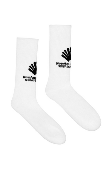 FRONT LOGO SOCK - WHITE