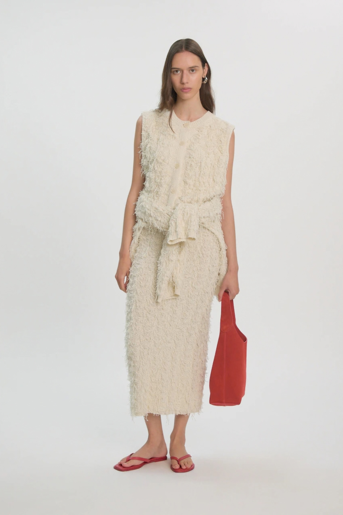 DANI KNIT VEST - CREAM