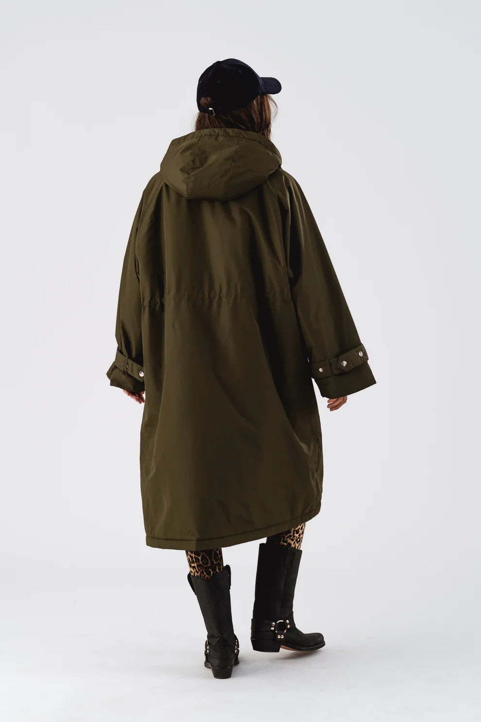 SHEALL COAT LONG - DARK GREEN