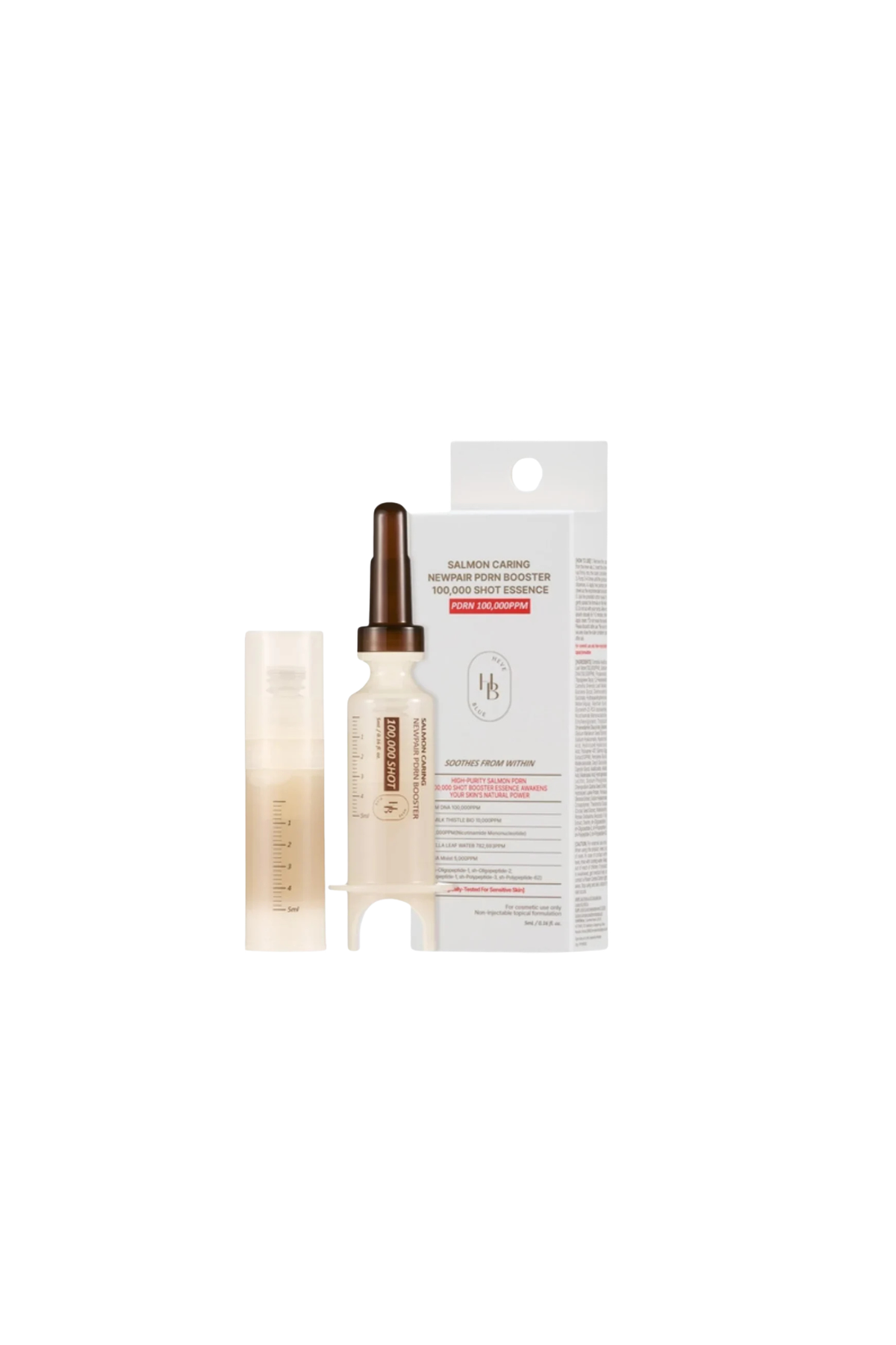 (1EA) SALMON CARING CENTELLA NEW PAIR PDRN BOOSTER 100,000 SHOT ESSENCE