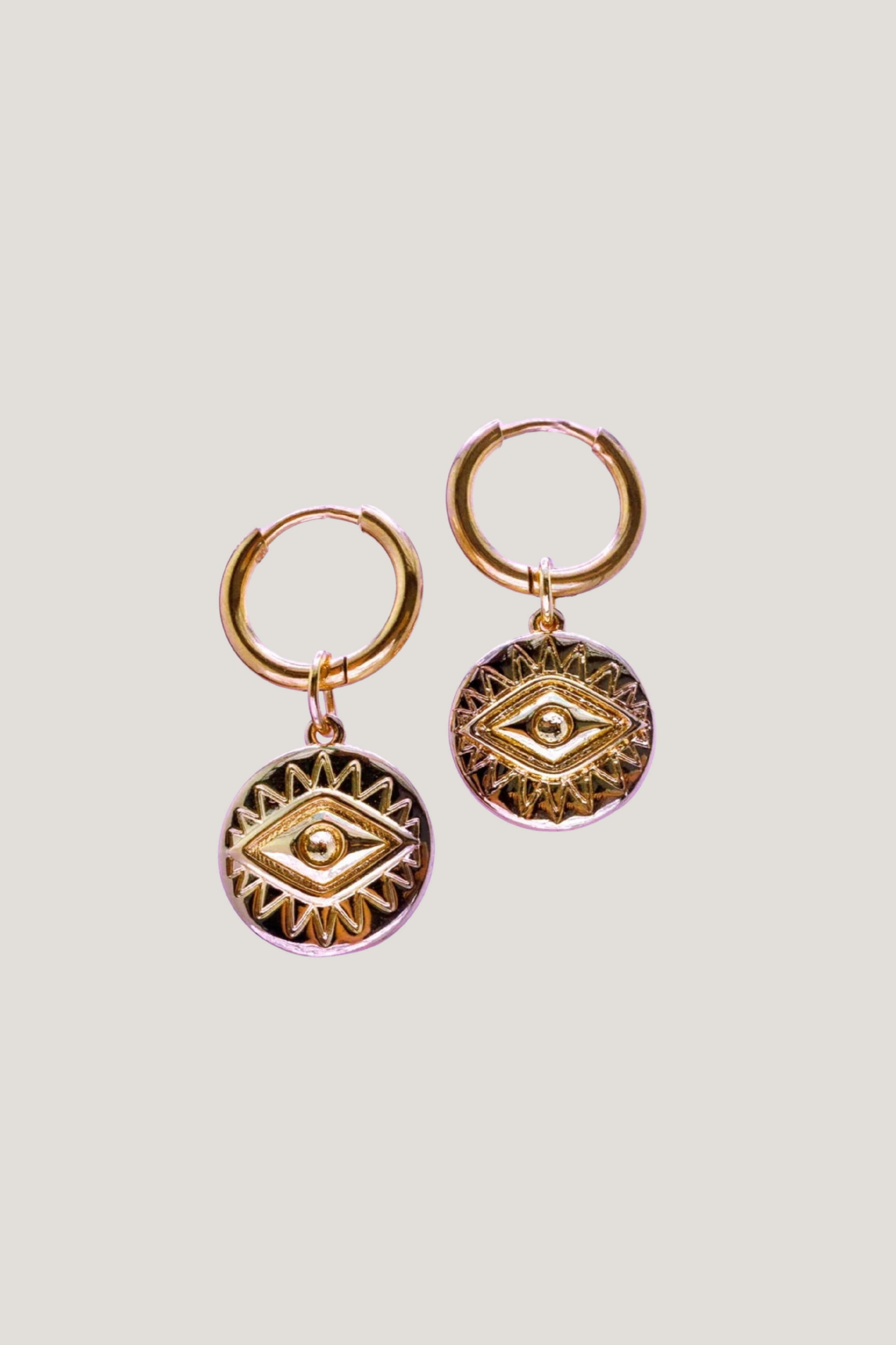 AJ EVIL EYE EARRING - GOLD