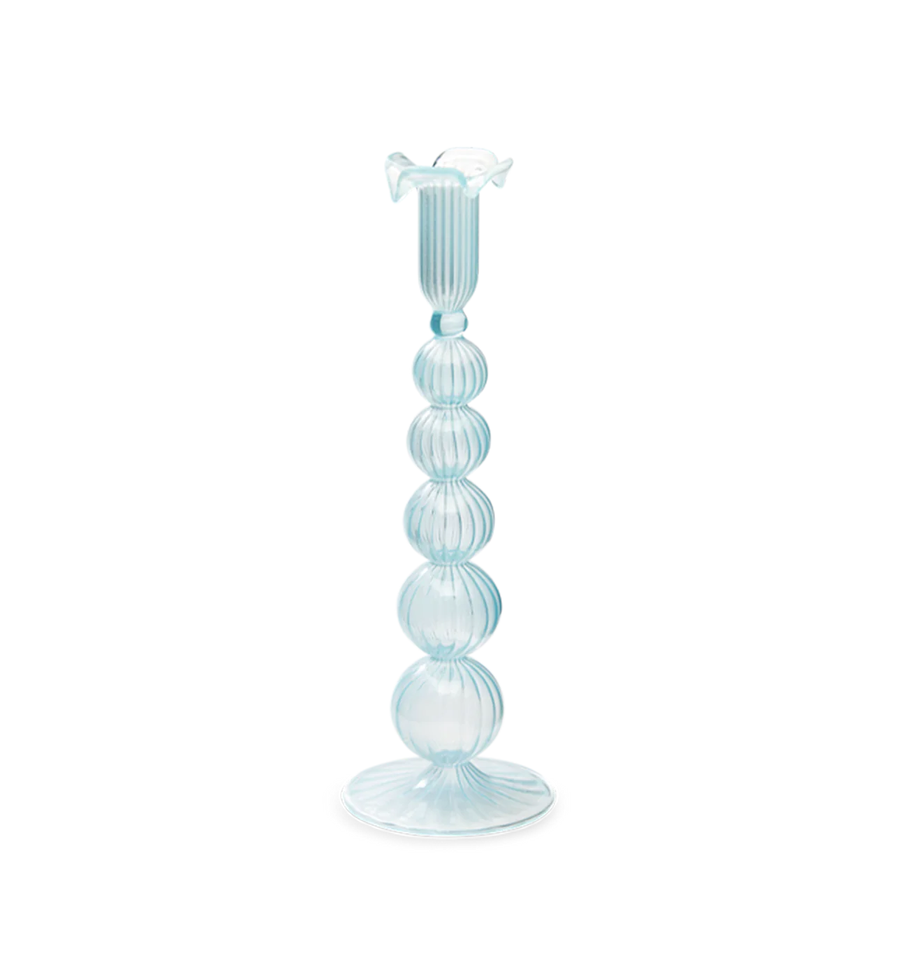CLOUDY GLASS CANDLE HOLDER