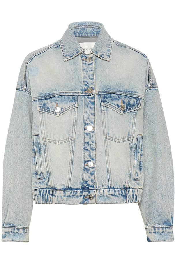 ACIDA JEANS JACKET - LIGHT BLUE ACID WASH