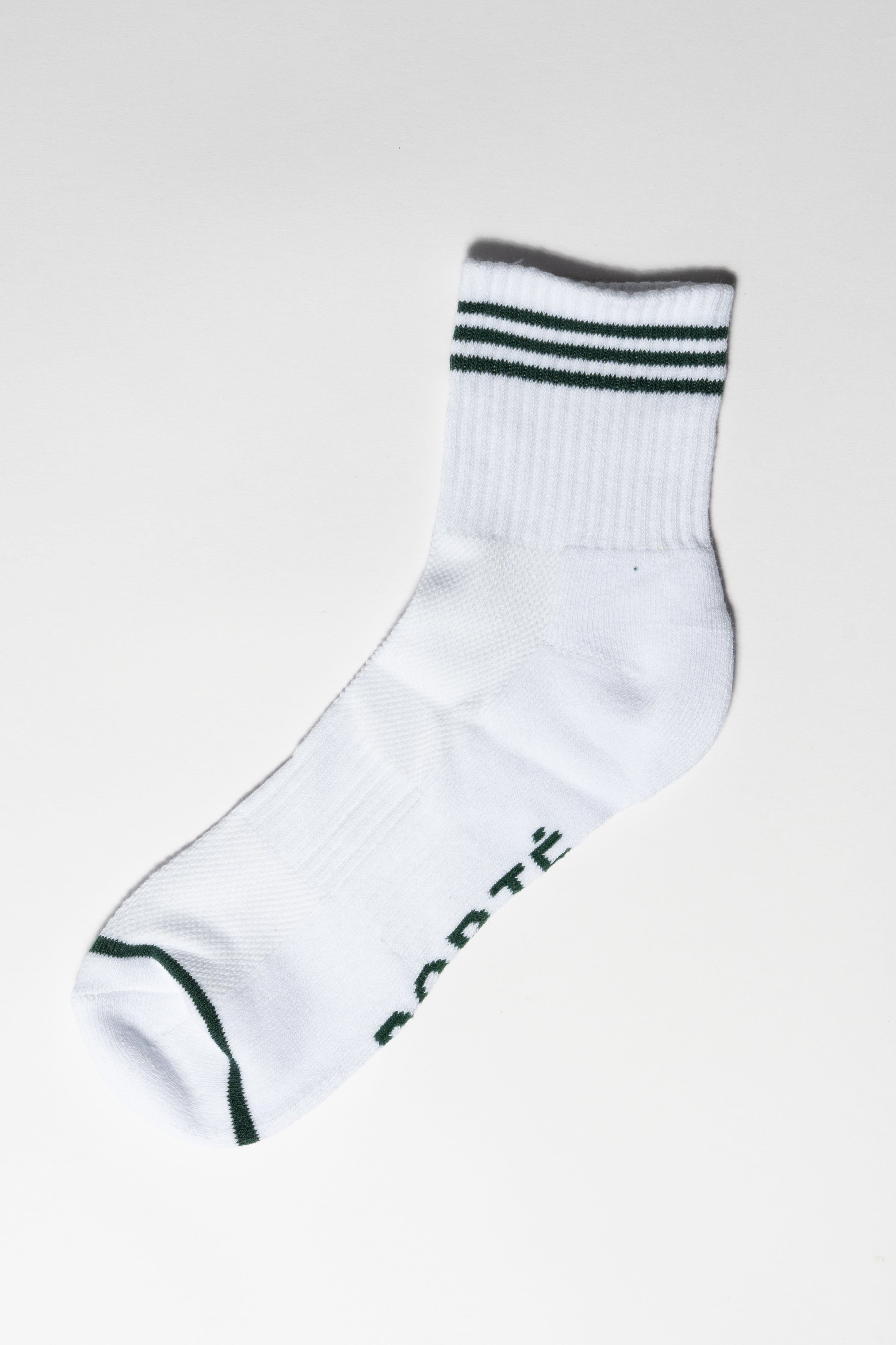 PORTÉ SOCKS - WHITE/GREEN