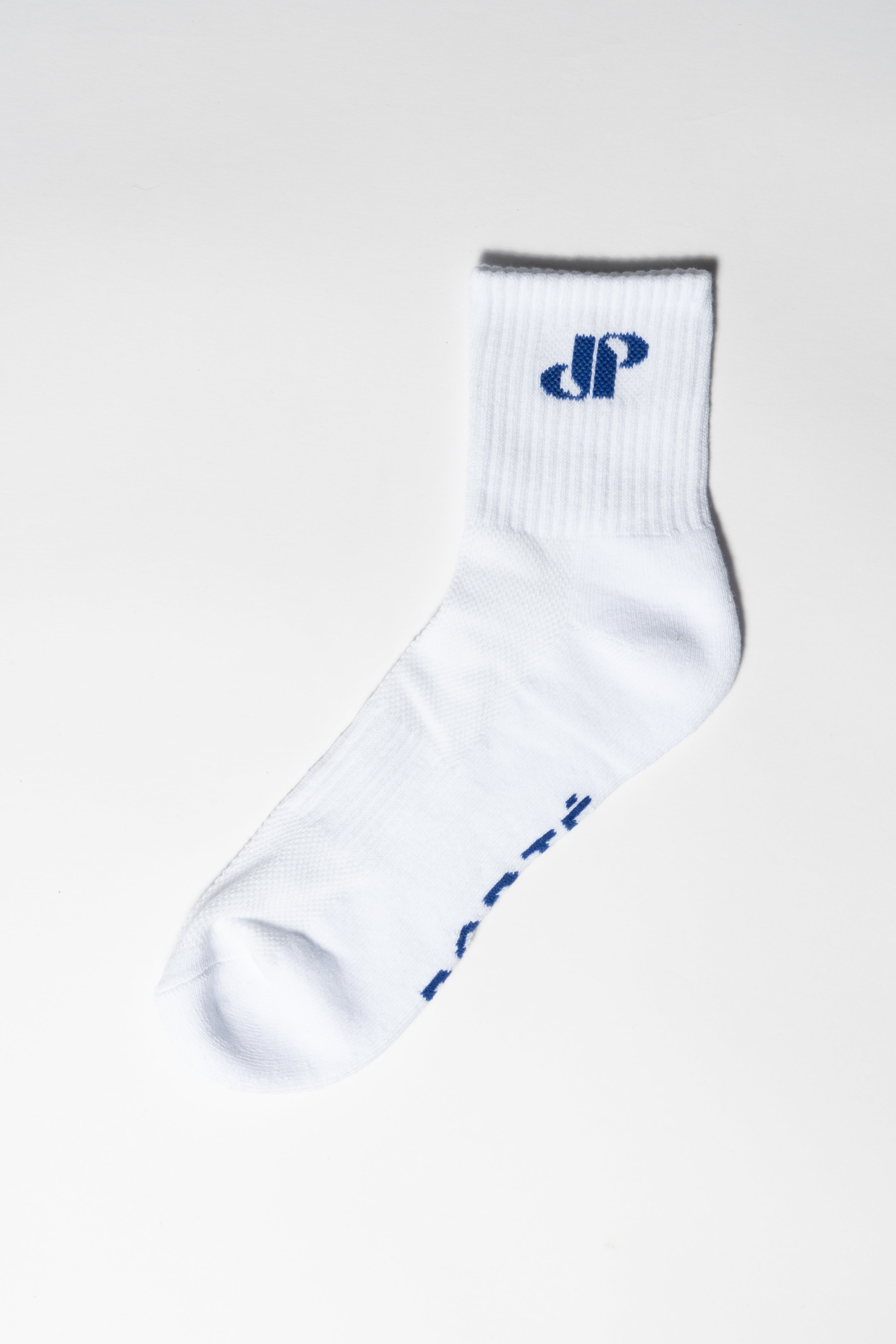 PORTÉ LOGO SOCKS - WHITE/BLUE
